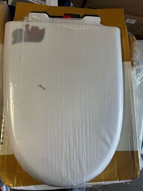 White Toilet Seat Cover - Comfortable Cushion Top